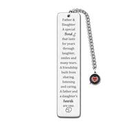 Bookmarks Dad Daughter Love Matching Gift Daddy Father's Day Birthday Present Men Appreciate Thanksgiving Family Day Keepsake Papa Page Markers Christmas Book Reading Accessory Personalised Souvenir
