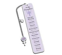 Bookmarks for Girls, Christmas Gifts for Daughter, to My Daughter Bookmark Gifts, Daughter Gifts from Mom Dad, Birthday Inspirational for Teen Girl, Graduation Gift Ideas for Daughter