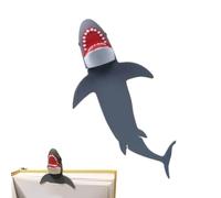 Bookmarks for Kids - 3D Embossed Shark Bookmark - Handmade Aesthetic Bookmarks,for Kids, Teens, Teachers, School, Home, Office, Desk, Use