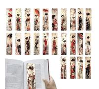 Bookmarks for Men, 24 Pieces Paper Bookmarks, Aesthetic Book Markers with Lady Print, Stylish Reading, Accessories for Home, College, Travel, Teacher, Library, Student, School, 1.54x5.91 Inches
