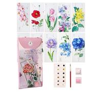 Bookmarks for Readers - 10 Watercolour Bookmarks for Colouring | Ideal Accessory Kit for Students Women Friends