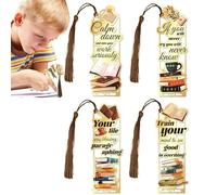 Bookmarks for Reading,Bookmarks for Book Lovers,Bravest Positive Metal Bookmarks | Appreciate Bookmarks Set of 4 Bookmarks for Book Lovers for Book Lovers