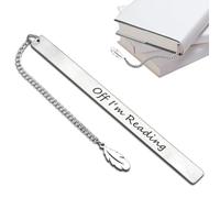 Bookmarks for Reading | English Letters Pattern Bookmark with Steel Leaf Pendant, Stylish Accessory - for Kids Boys Girls Students School Notebook