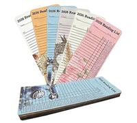 Bookmarks For Reading List | 60 Pieces Bookmark Personal Bookmarks for Personal Libraries - for Reading Books Students Teachers and Adults