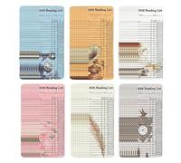 Bookmarks for Reading Lists, Pack of 60 Bookmarks Made of Literature Accessories as Page Markers, Note Cards for Book Tracking in Libraries for Students, Bookworms, Teachers, Women, Men, Readers