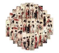 Bookmarks for Reading Lovers - 24 Pieces Paper Markers, Aesthetic Design with Female Motifs for Daily Use at Home Library School
