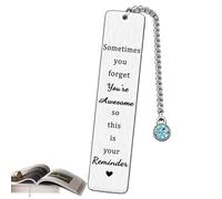 Bookmarks for Reading - Metal and Stainless Steel Bookmarks, Inspirational Bookmarks with Engraving | Stainless Steel Bookmarks, Reading Marking Supplies for Classroom, Dorm, Library