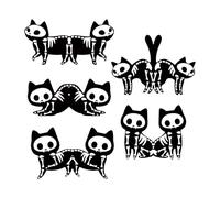 Bookmarks for Women, 10 Pieces Magnetic Page Markers Cat Skeleton | Reading - for Teachers Library Mice Adults Women Library Readers Gift Stocking Christmas Birthday Holiday