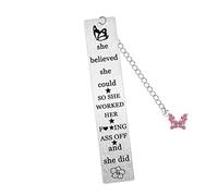 Bookmarks for Women Inspirational Graduation Gifts for Her Women Female Appreciation Gifts Motivational Statement Bookmark She Believed She Could