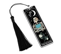 Bookmarks for Women, Skeleton Bookmark, Unique Skull Metal Bookmarks for Women, Cute & Personalized Reading Accessories for Book Lovers, Horror Gifts for Birthday Gifts