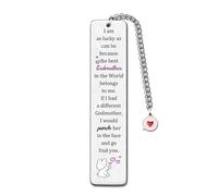 Bookmarks Godmother Mother's Day Gifts Aunt Birthday Present Women Appreciate Thanksgiving Family Day Keepsake Page Markers Christmas Thank You Auntie Book Reading Accessory Personalised