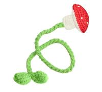 Bookmarks, Handmade Red Mushroom Crochet Bookmark Ornament | Unique Knitted Book Decor Crochet Gifts for Readers Mum Friendship Teacher School Suppile Birthday Colleagues Ideal for Desk & Gift Giving