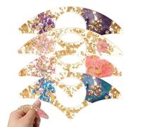 Bookmarks Inch - 4 Bookmarks with Flowers in Resin for Reading | Book Marker with Ring Openers | Ideal for Women Teachers Friends Readers Gift Birthday Christmas Home Office School