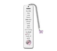 Bookmarks Nana Birthday Gifts Mother's Day Present Grandma Keepsake Women Granny Thanksgiving Christmas New Year Appreciate Gran Grams Has Ears That Truly Listen Arms That Always Hold