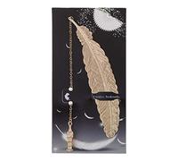 Bookmarks Retro Metal Bookmarks Label Feather Cartoon Book Marker Page Korean Stationery School Supplies Best Gift for Study Strong and Durable