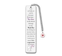 Bookmarks Step Mum Mother's Day Gifts Mummy Birthday Present Women Appreciate Thanksgiving Family Day Keepsake Page Markers Christmas Thank You Mom Book Reading Accessory Personalised