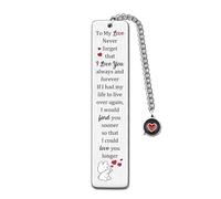 Bookmarks Valentine's Day Gifts Wife Husband Birthday Women Men Romantic Love Quotes Wedding Anniversary Keepsake Page Markers to My Love Girlfriend Boyfriend White Day Engagement Personalised