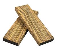 Bookmatch Tiger Stripe Wood Knife Scales Woodworking Project Kits Lumber (127mmx76mmx10mm)