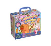Bookoli - Capybara Tin Activity case - Crafts Kits for Kids - Children’s Colouring Kit - Kids Art Set - Creative Colouring Gift for Boys & Girls - Carry Along Activity Tin