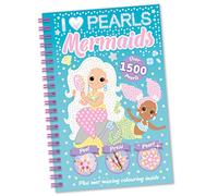 Bookoli - I Love Pearls Mermaids Book - Pearl Art for Kids - Children's Craft Activity Set for Ages 6 to 9 Years - Mermaid Crafts - Includes Over 1500 Pearls - Diamond Painting for Children