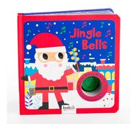 Bookoli - Jingle Bells Sing Along Neon Board Book - Kids Musical Book with Sound Button - Christmas Song Book for Toddlers - Gifts for Boys and Girls - Stocking Filler Ideas