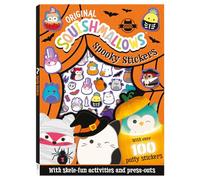 Bookoli | Official Original Squishmallows Spooky Stickers Activity Book | Halloween Sticker Book for Kids | Children's Halloween Gifts | Trick or Treat Alternatives | Colouring Book