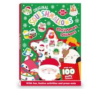 Bookoli - Original Squishmallows Christmas Stickers Activity Book - with Over 100 Puffy Stickers - Xmas Gifts for Girls and Boys - Stocking Fillers for Ages 4 to 6 Years - Colouring & Activities