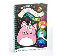 Bookoli - Original Squishmallows Scratch Art Doodles - Scratch Art for Children - Arts and Crafts Activity - Gifts for Girls