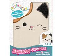 Bookoli Original Squishmallows Squishy Journal Cam | Soft Plush Notebook with 30+ Colouring & Activity Pages | Collectable Squishable Cover | Creative Journal for Kids | Official Squishmallows Gift