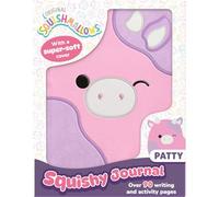 Bookoli Original Squishmallows Squishy Journal Patty | Soft Plush Notebook with 30+ Colouring & Activity Pages | Collectable Squishable Cover | Creative Journal for Kids | Official Squishmallows Gift