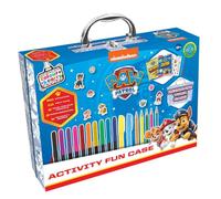 Bookoli - PAW Patrol Activity Fun Case - Colour & Carry Kit - 2 Activity Books - 10 Felt-Tip Pens - 50 Stickers - 2 Neon Markers - Customisable Case - Gifts for Boys and Girls Ages 3 to 5 Years