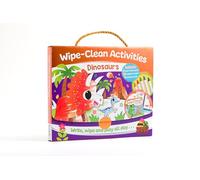 Bookoli - Wipe-Clean Activities: Dinosaurs - Reusable Early Learning Activity Pack for Age 3+ with Play Mats, Wipe-Clean Pens, Puzzles & Pen Control Practice