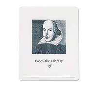 Bookplate with Shakespeare Picture. Set of 10. 3" H x 2 1/2" W.87 Fill in Style