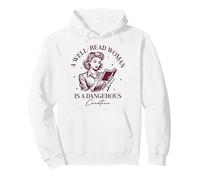Books A Well-Read Woman Is A Dangerous Creature Women Pullover Hoodie