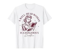 Books A Well-Read Woman is A Dangerous Creature Women T-Shirt