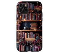 Books and Coffee Cozy Bookish Library Autumn Aesthetic Case for iPhone 11 Pro