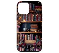 Books and Coffee Cozy Bookish Library Autumn Aesthetic Case for iPhone 12 mini
