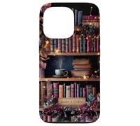 Books and Coffee Cozy Bookish Library Autumn Aesthetic Case for iPhone 13 Pro