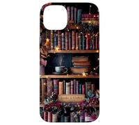Books and Coffee Cozy Bookish Library Autumn Aesthetic Case for iPhone 14 Plus
