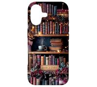 Books and Coffee Cozy Bookish Library Autumn Aesthetic Case for iPhone 17