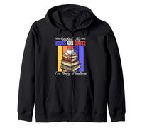 Books And Coffee Lover Reading Caffeine Drinker Bookworm Zip Hoodie