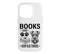 Books And Kerry Blue Terriers Funny Kerry Blue Terrier Case for iPhone 14 Pro