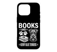 Books And Kerry Blue Terriers Funny Kerry Blue Terrier Case for iPhone 16 Pro