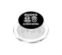 Books And Old English Sheepdogs Funny Old English Sheepdog PopSockets PopGrip for MagSafe