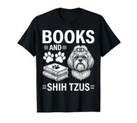 Books and Shih Tzus Funny Shih Tzu Value Graphic T-Shirt