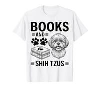 Books and Shih Tzus Funny Shih Tzu Value Graphic T-Shirt