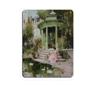 Books And Swans at The Park Retro Poster Metal Tin Sign Chic Art Retro Iron Painting Bar People Cave Cafe Family Garage Poster Wall Decoration 12x16inch(30x40cm)