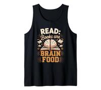 Books are Brain Food Reading Lover Tank Top