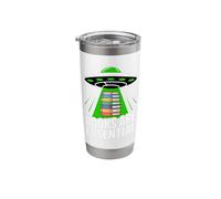 Books are Essential UFO Alien Abduction Reader Humor Stainless Steel Insulated Tumbler