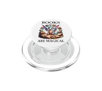 Books are Magical Dragon Book Lover Read Books Happy Dragons PopSockets PopGrip for MagSafe